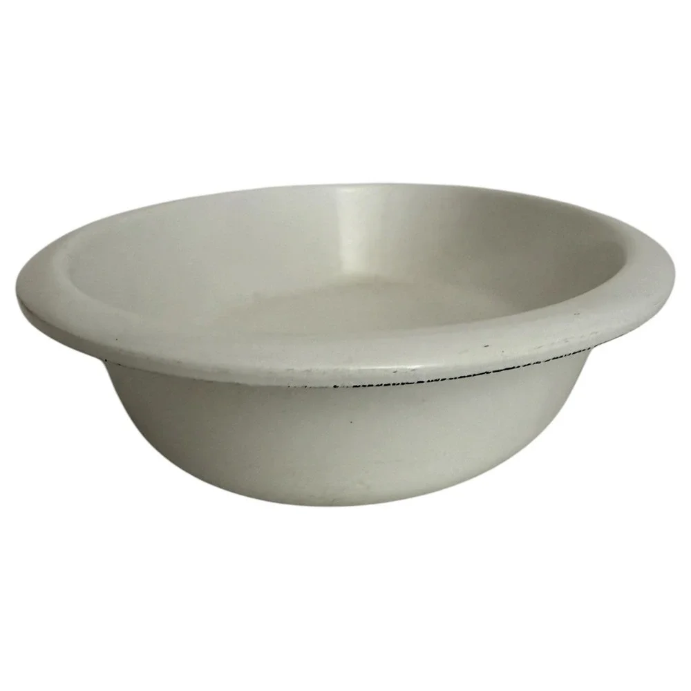 Vintage Le Creuset Au Gratin Dish White #24 Enameled Cast Iron France Casserole
